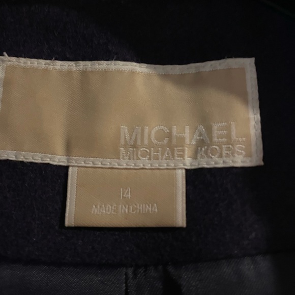 MICHAEL KORS pea coat, purple, size 14 - Picture 2 of 7